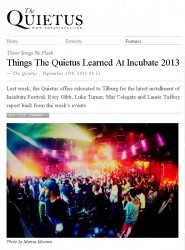 Cover of the Quietus, September 27th, 2013