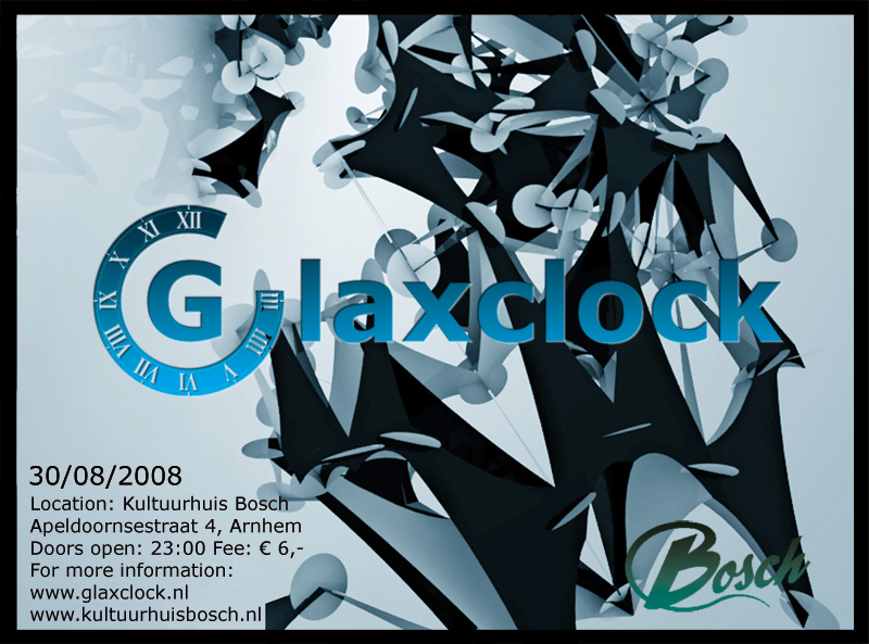 Glaxclock Night #7 Flyer - front